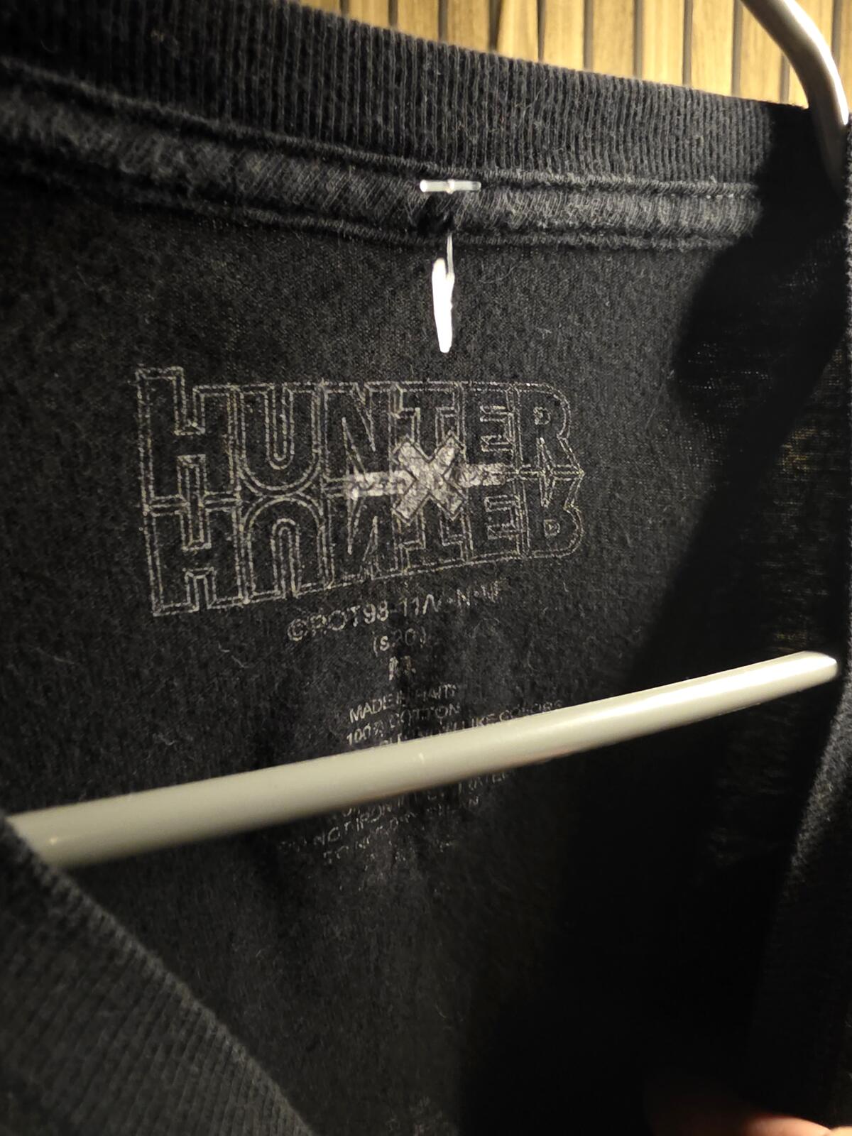 Hunter x Hunter Anime Graphic T-Shirt Black Size Medium