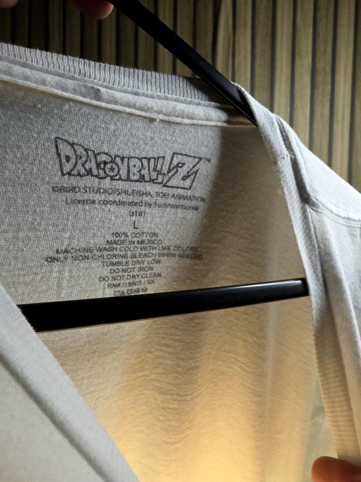 Dragon Ball Z Graphic T-Shirt White Size L