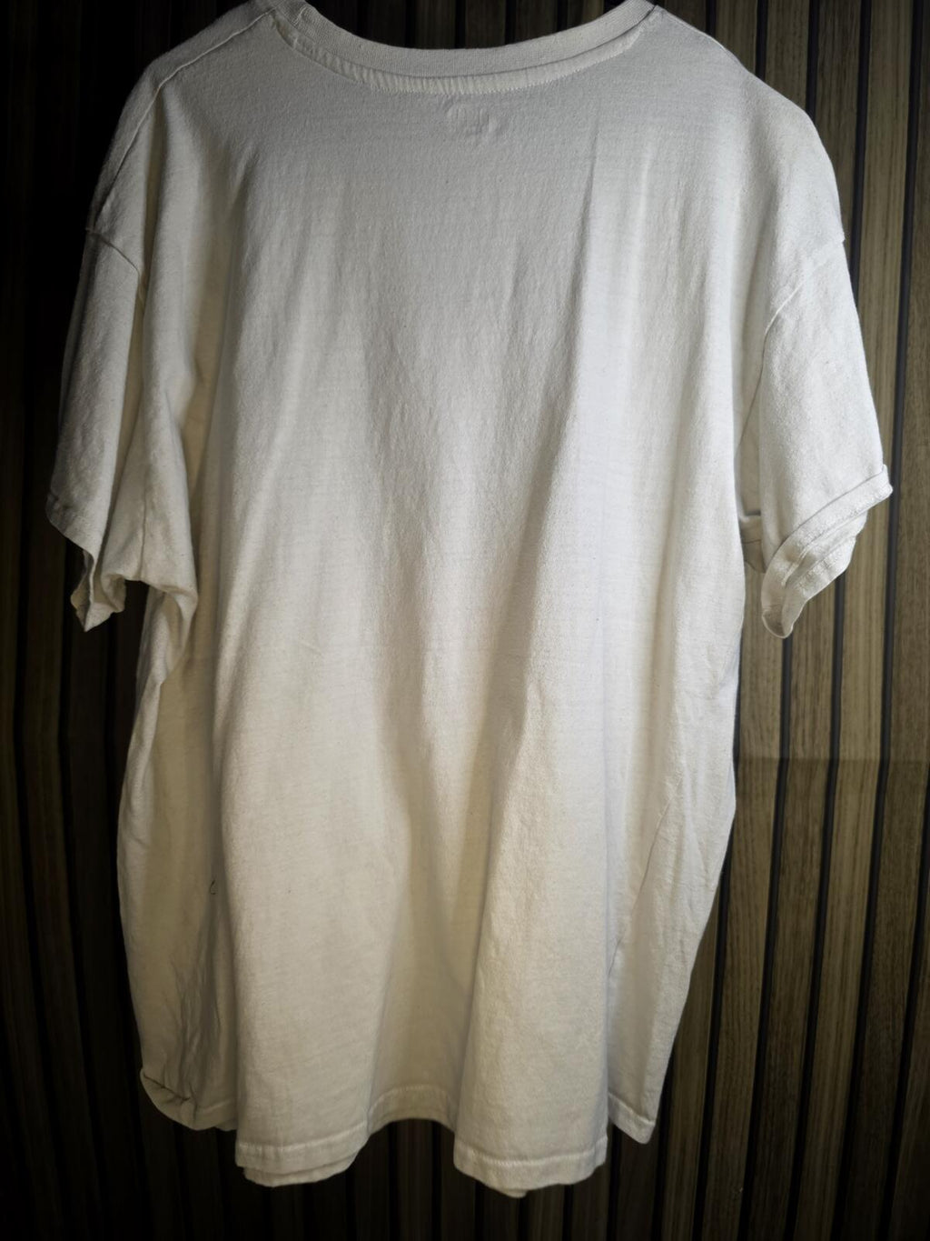 Anime Graphic T-shirt with Error Message Print Beige Large