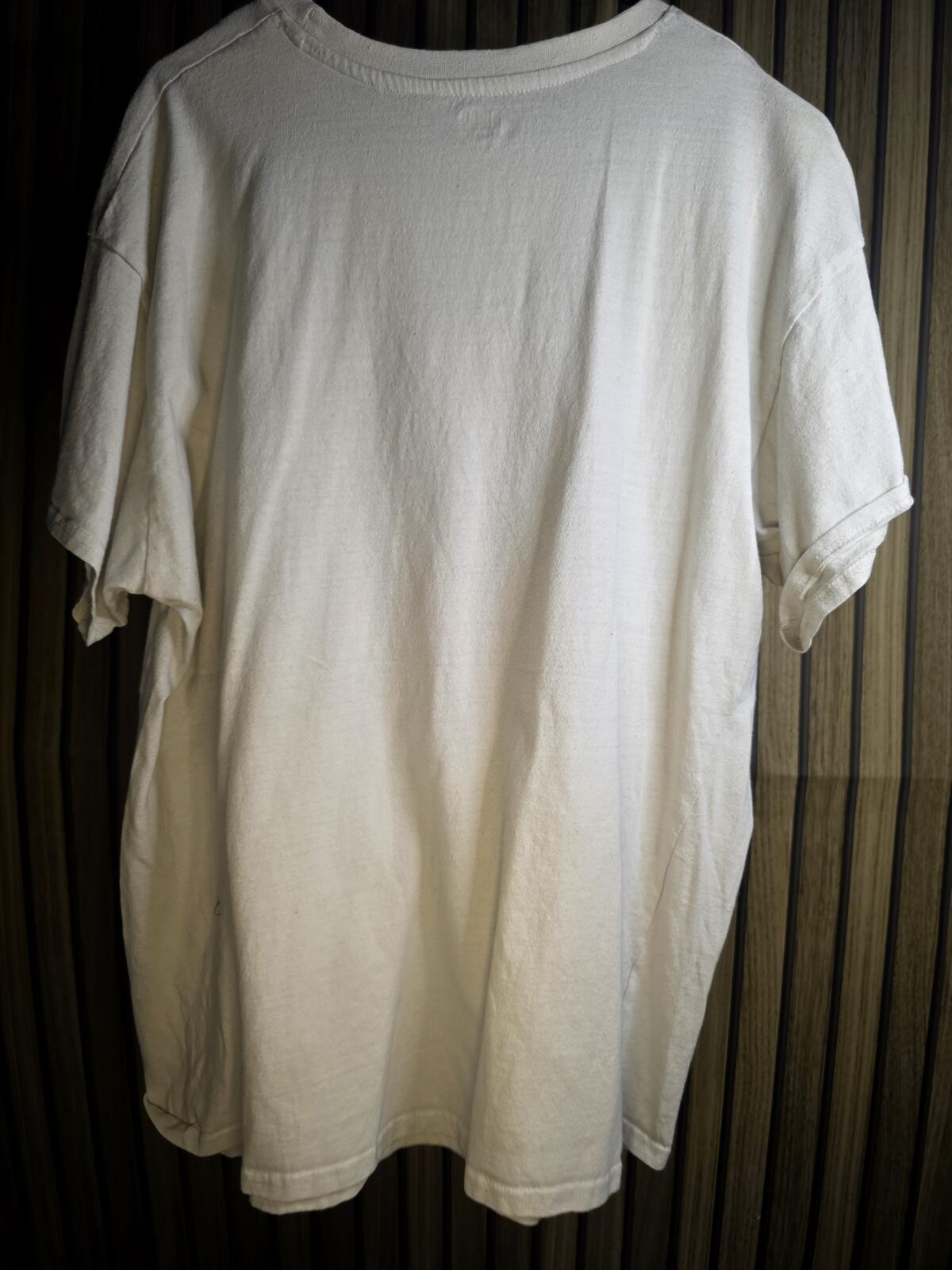 Anime Graphic T-shirt with Error Message Print Beige Large