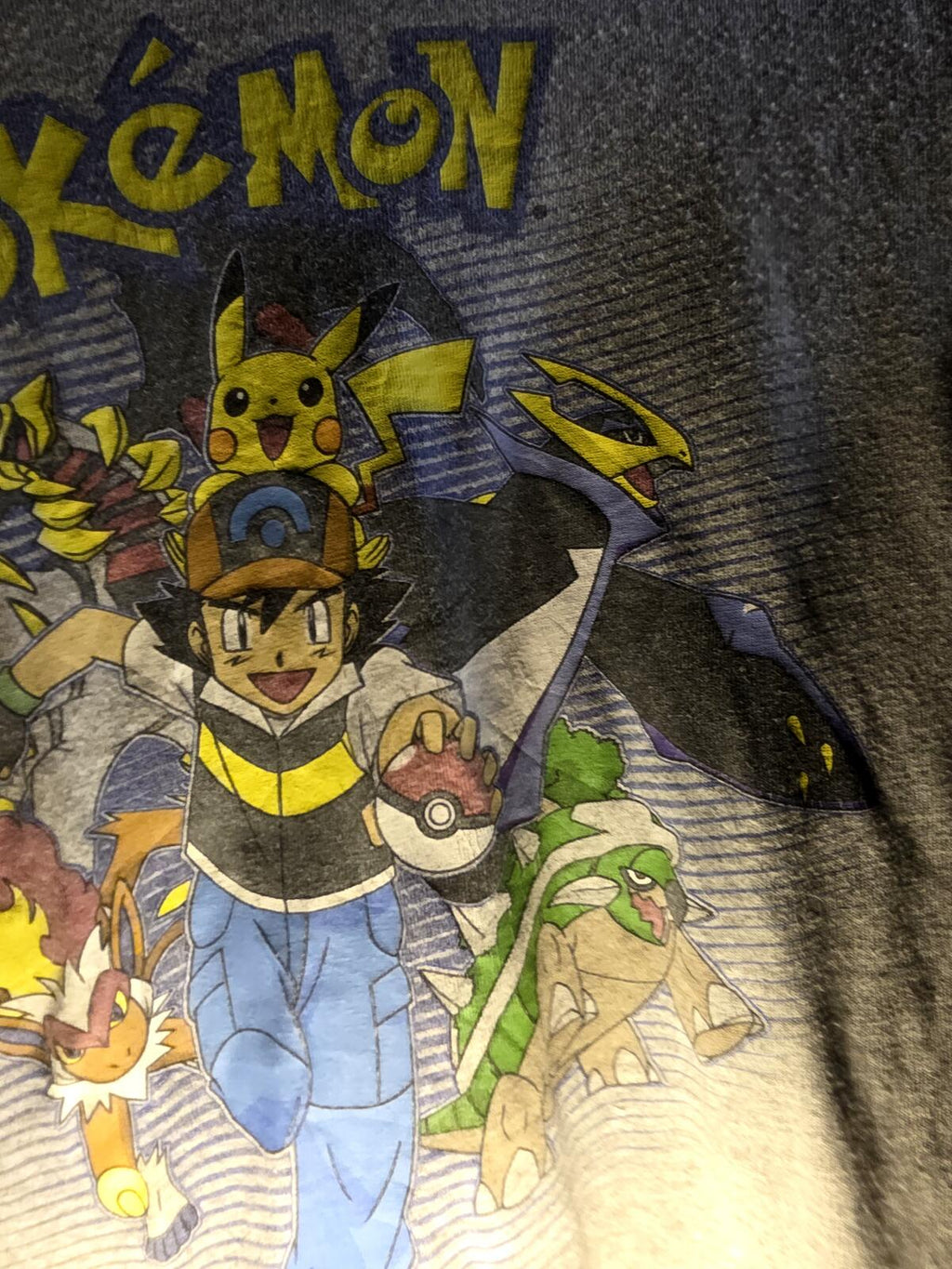 Pokémon Character Graphic Print T-Shirt Size Large