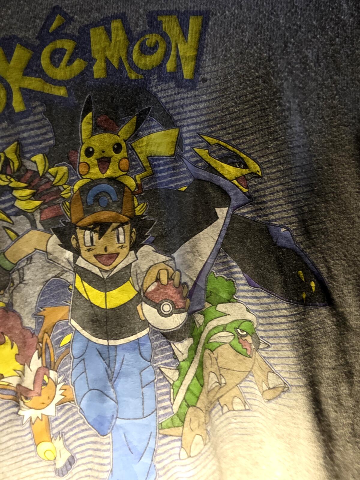 Pokémon Character Graphic Print T-Shirt Size Large