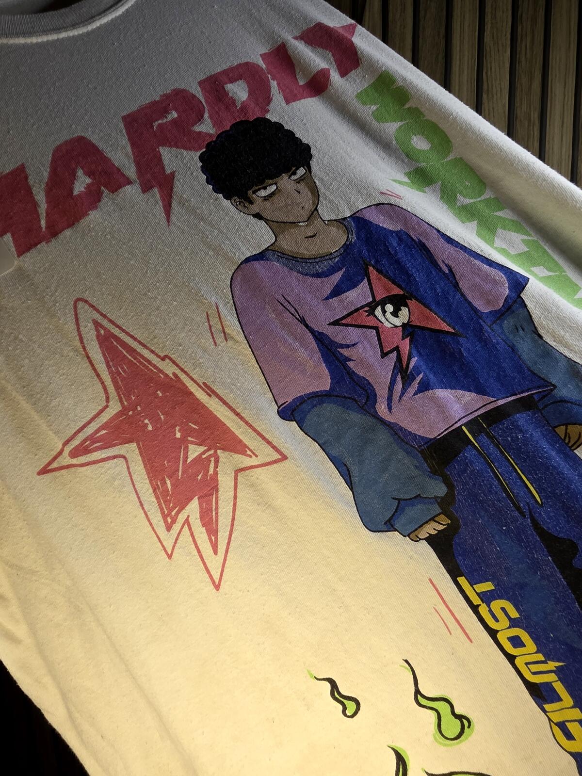 NOVA Graphic T-Shirt Hardly Workin Multi Colour Size M