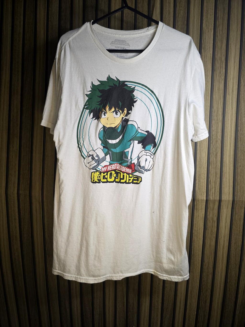 My Hero Academia Izuku Midoriya Graphic T-Shirt White Medium