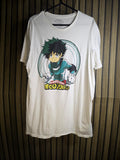 My Hero Academia Izuku Midoriya Graphic T-Shirt White Medium