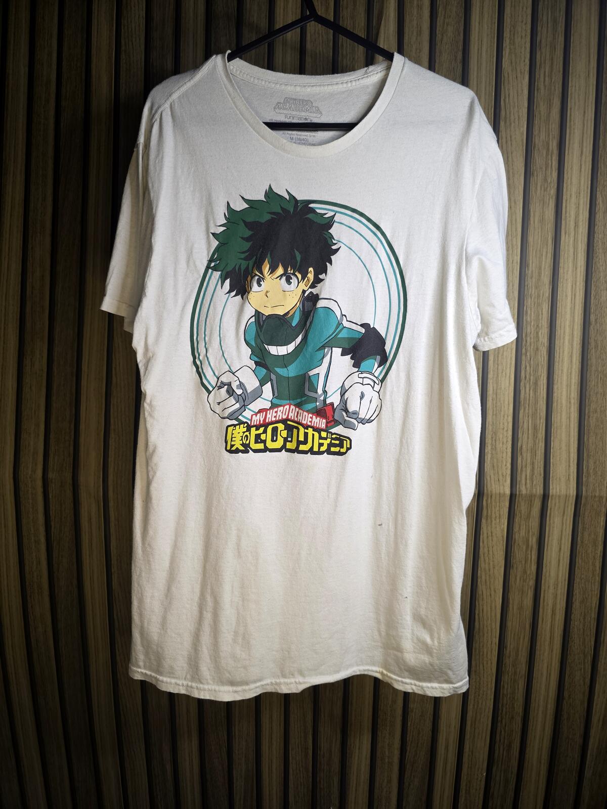 My Hero Academia Izuku Midoriya Graphic T-Shirt White Medium