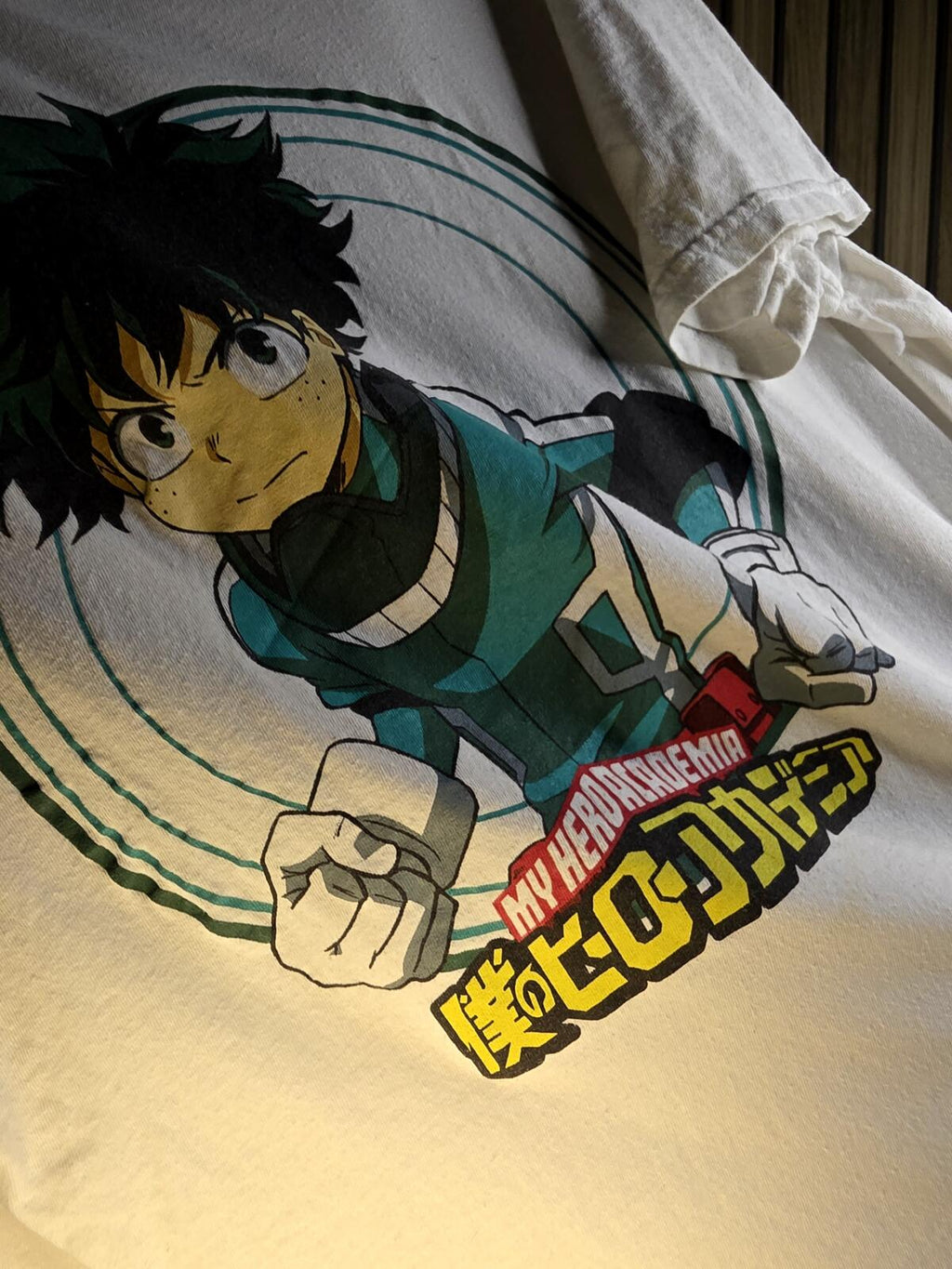 My Hero Academia Izuku Midoriya Graphic T-Shirt White Medium