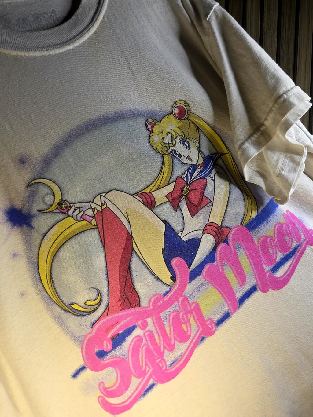 Sailor Moon Graphic T-Shirt Cream Size Regular M
