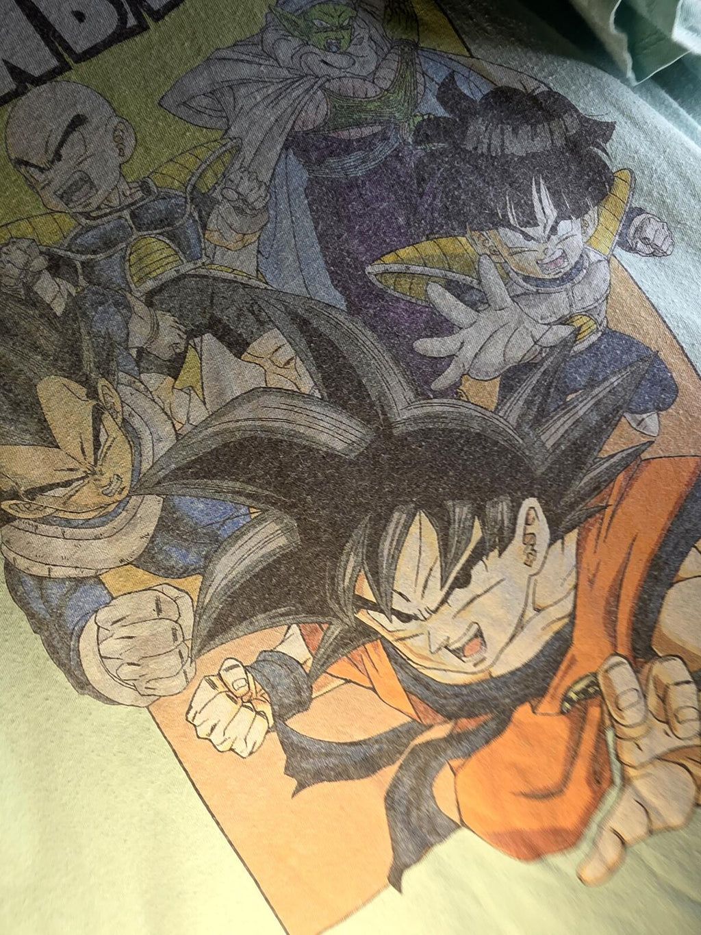 Dragon Ball Z Graphic T-shirt Green Large