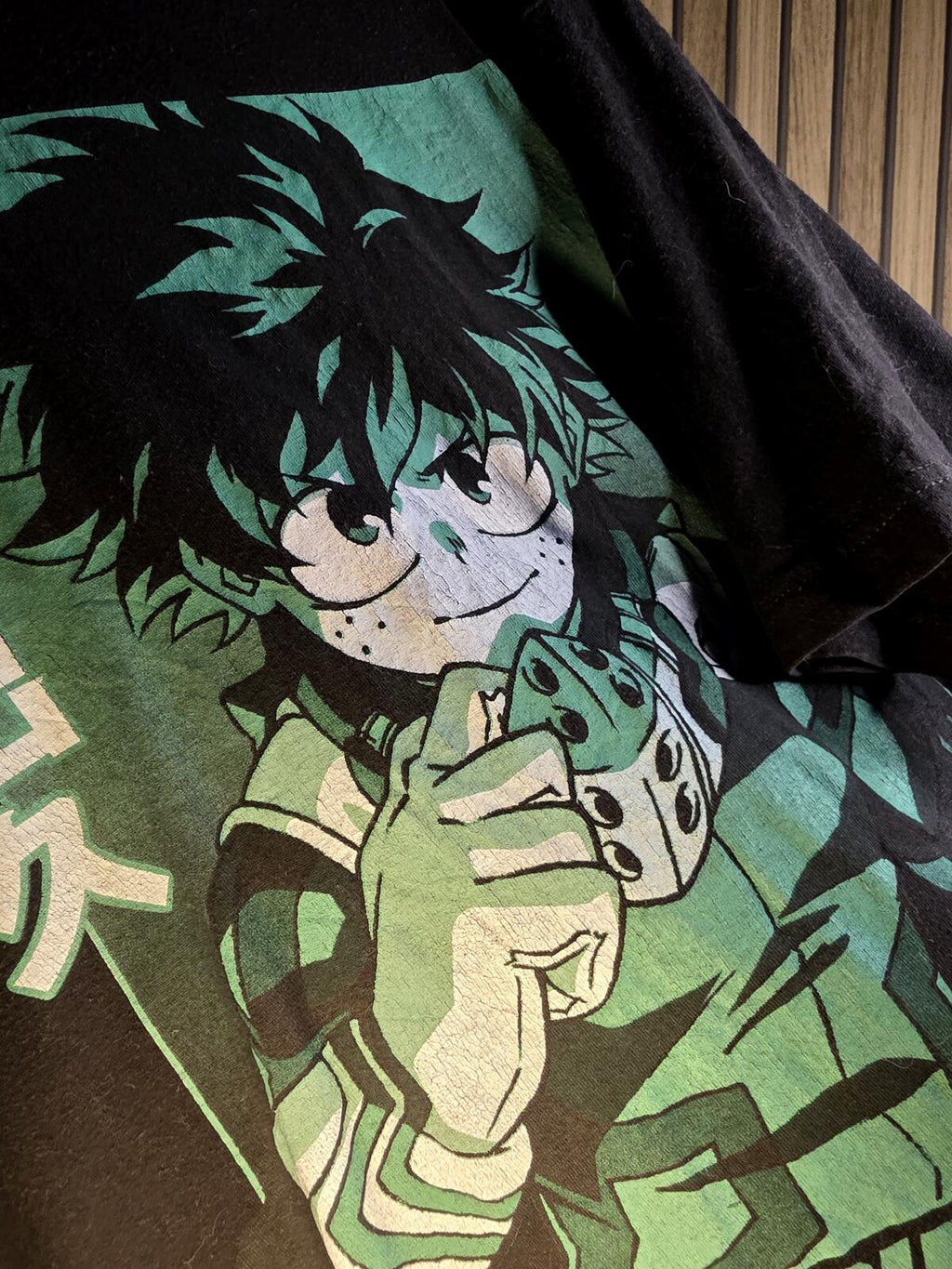 My Hero Academia Izuku Midoriya Graphic T-Shirt Black 2XL