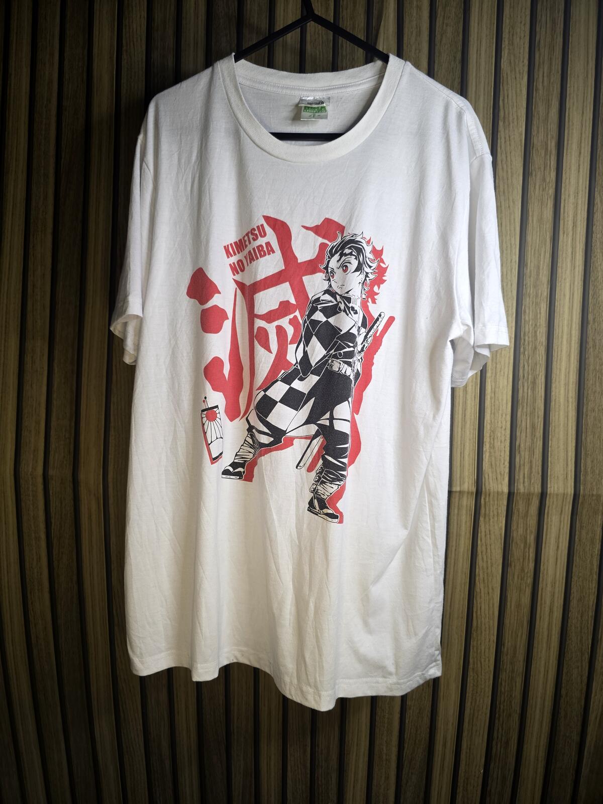 Kimetsu no Yaiba Tanjiro Graphic T-Shirt White Large