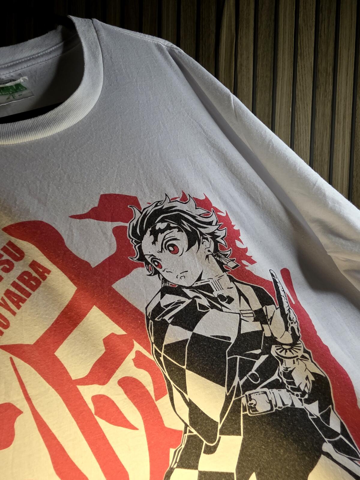 Kimetsu no Yaiba Tanjiro Graphic T-Shirt White Large