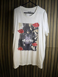 Anime Graphic T-Shirt Itachi Design White Regular M