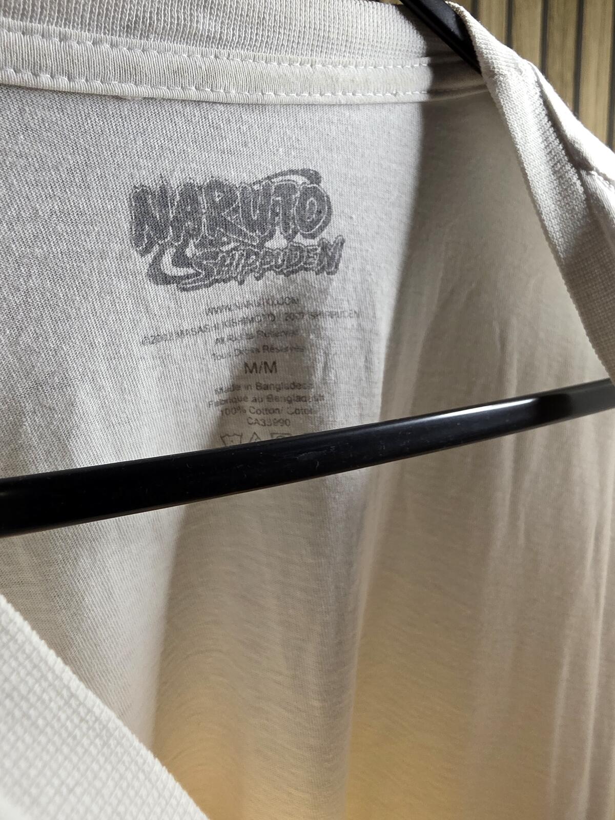 Anime Graphic T-Shirt Itachi Design White Regular M