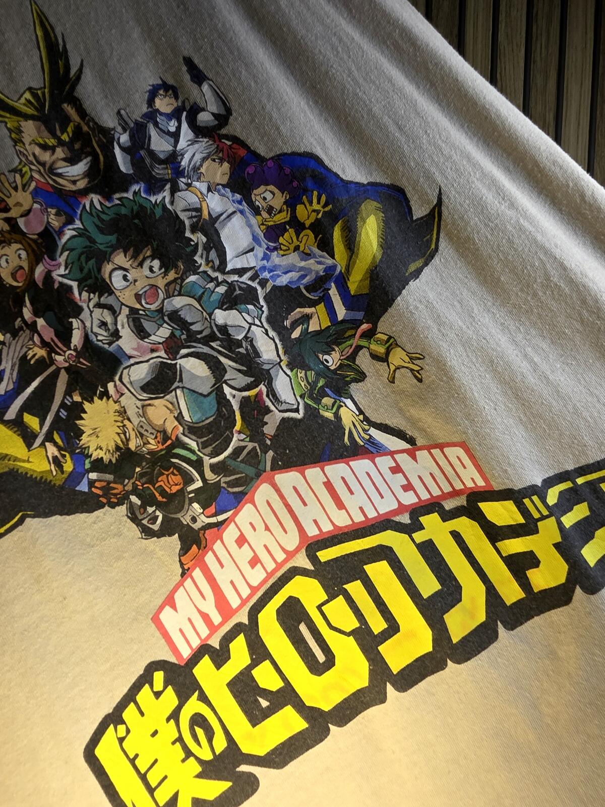 My Hero Academia Graphic T-Shirt Beige Large