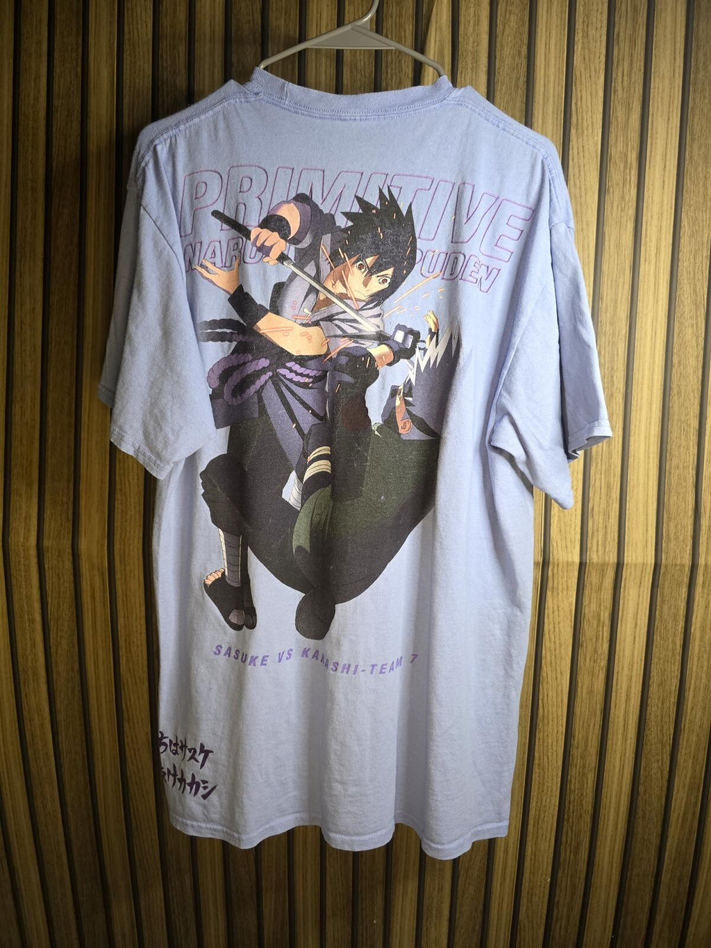 Primitive Naruto Shippuden Graphic T-Shirt Light Blue L