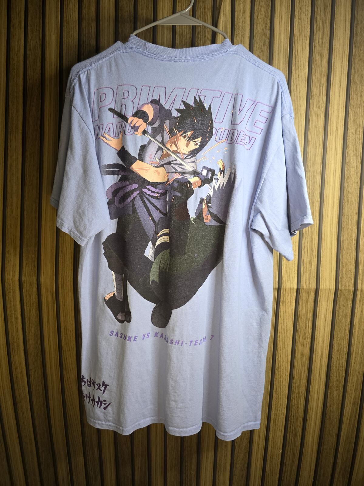 Primitive Naruto Shippuden Graphic T-Shirt Light Blue L
