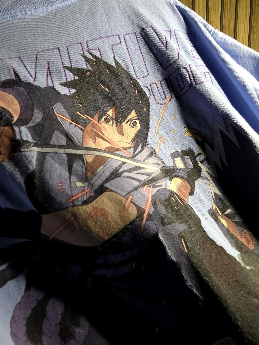 Primitive Naruto Shippuden Graphic T-Shirt Light Blue L