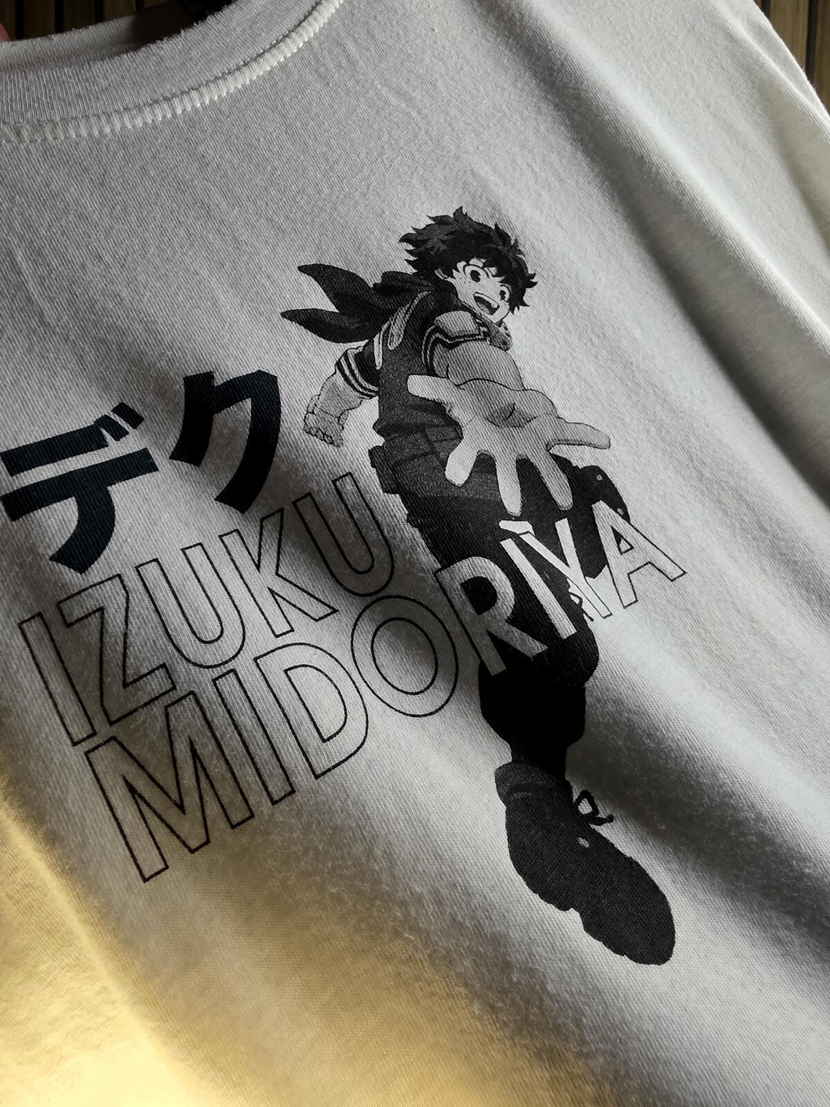My Hero Academia Izuku Midoriya Graphic T-Shirt White Size 8-9