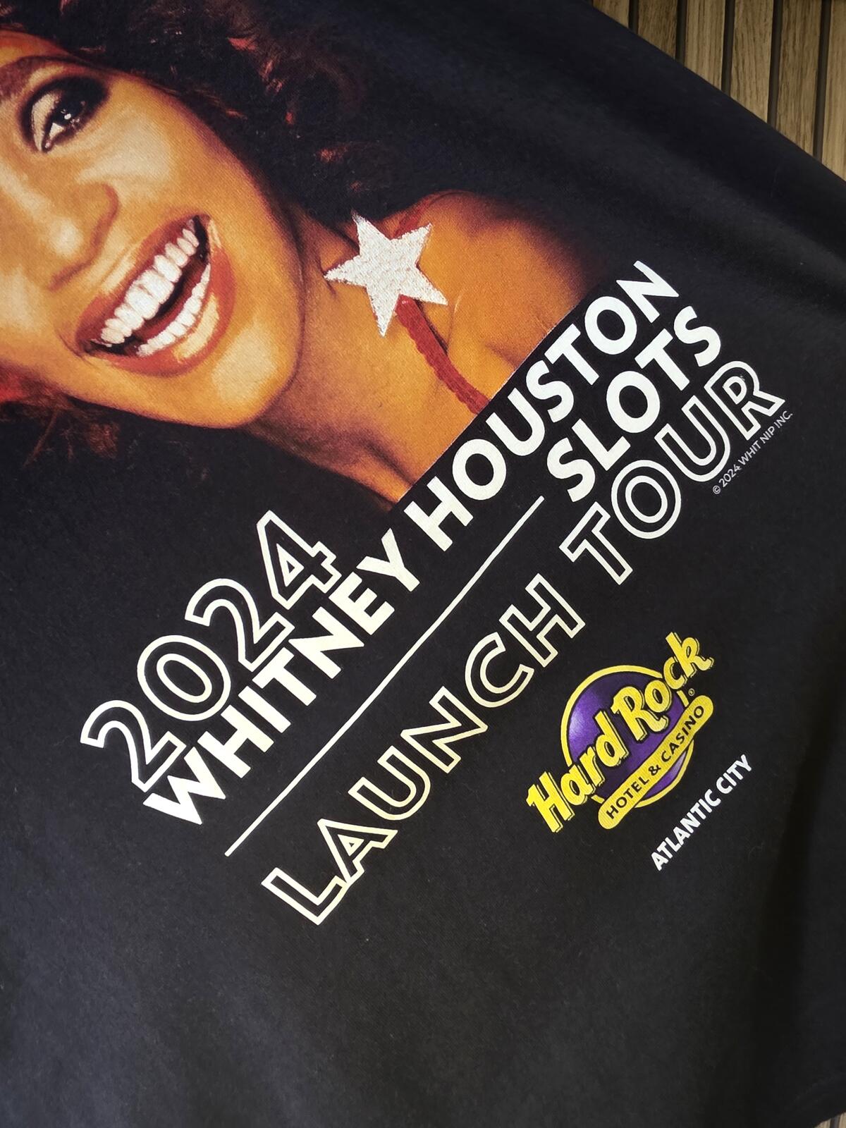 Whitney Houston Launch Tour 2024 Graphic T Shirt Black XL