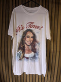 Mariah Carey It's Time! Graphic T Shirt White Regular M