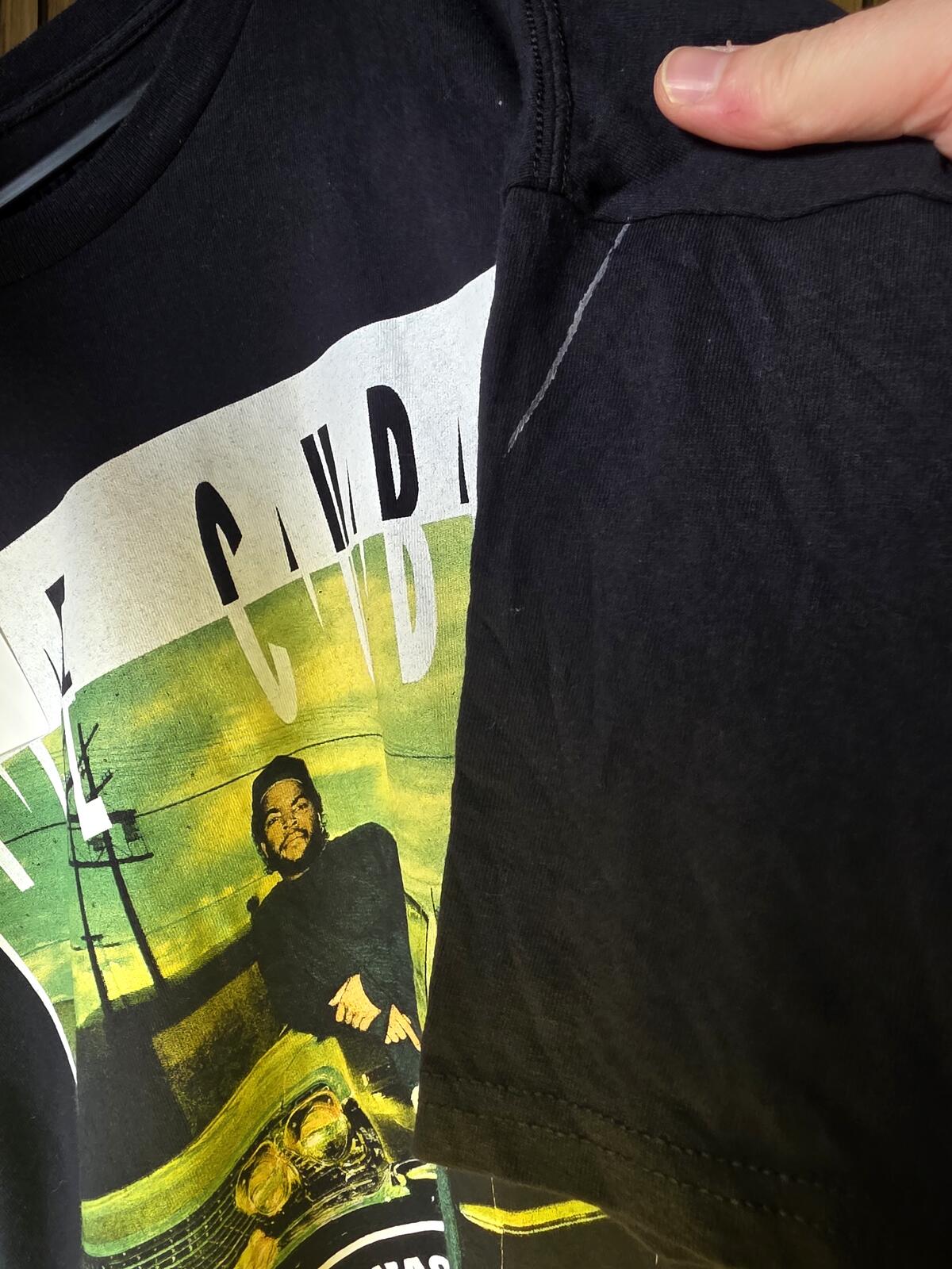 Ice Cube Graphic T-Shirt L.A. Album Print Black 2XL