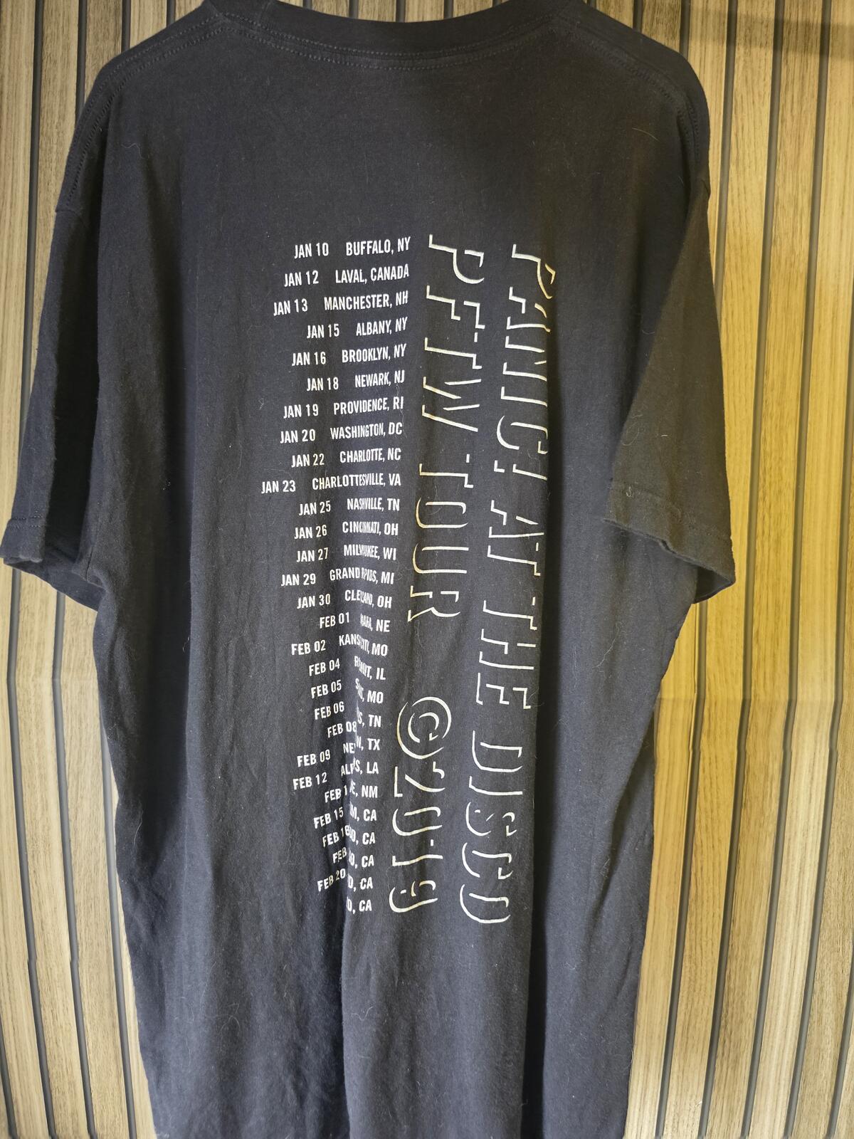 Panic! At The Disco Pray For The Wicked Tour Graphic T Shirt Black Large