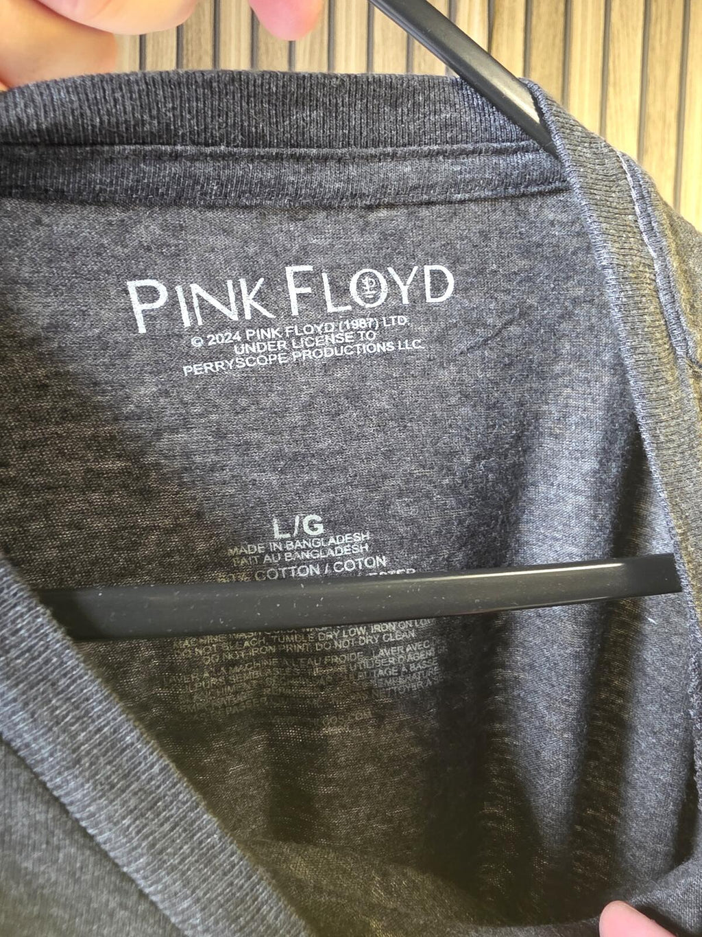 Pink Floyd The Dark Side of the Moon T Shirt Dark Grey Regular L