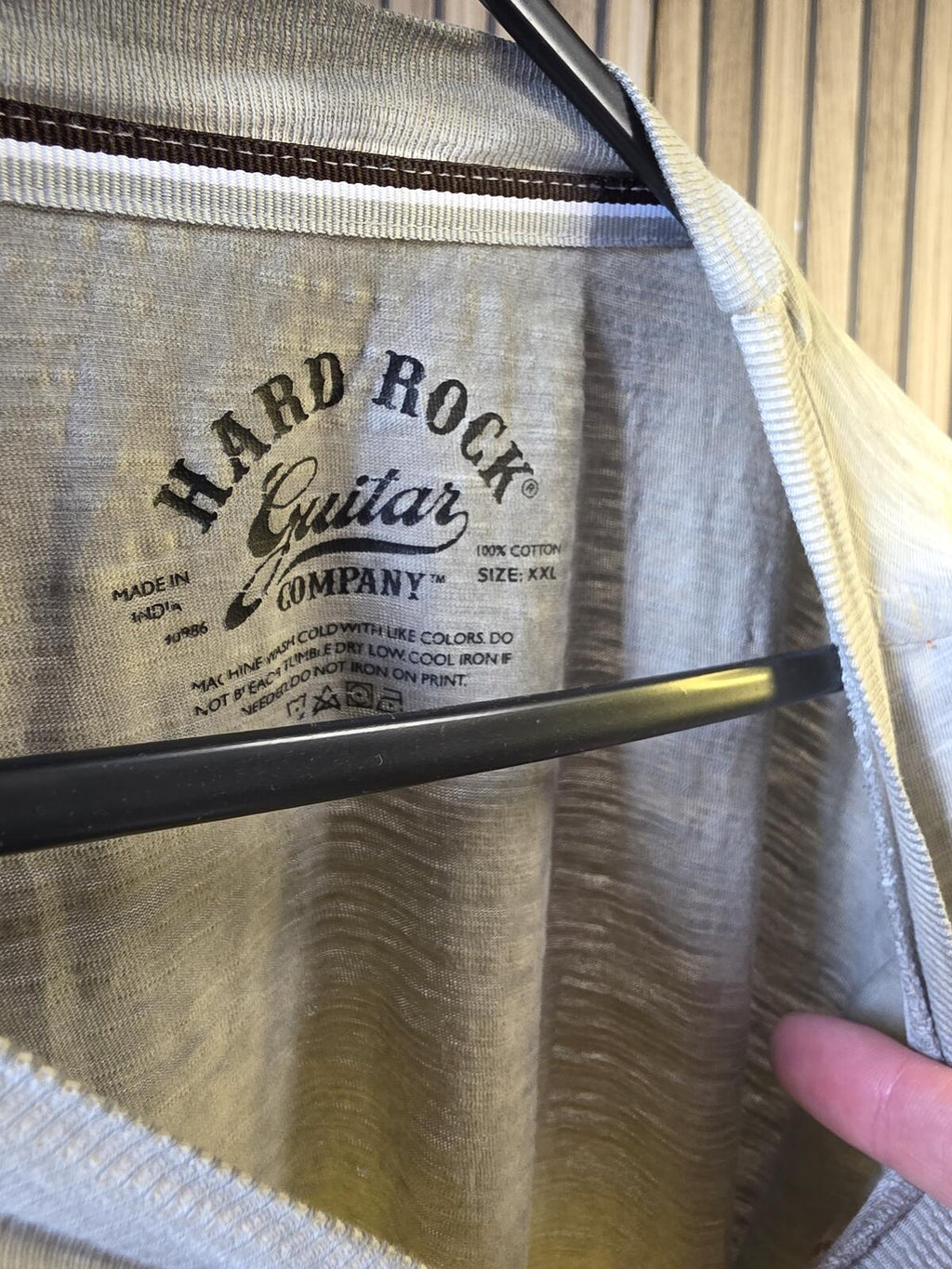 Hard Rock Guitar Company T-Shirt Cream XXL