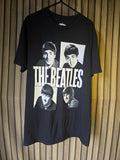 The Beatles Graphic T-Shirt Black Band Print Medium