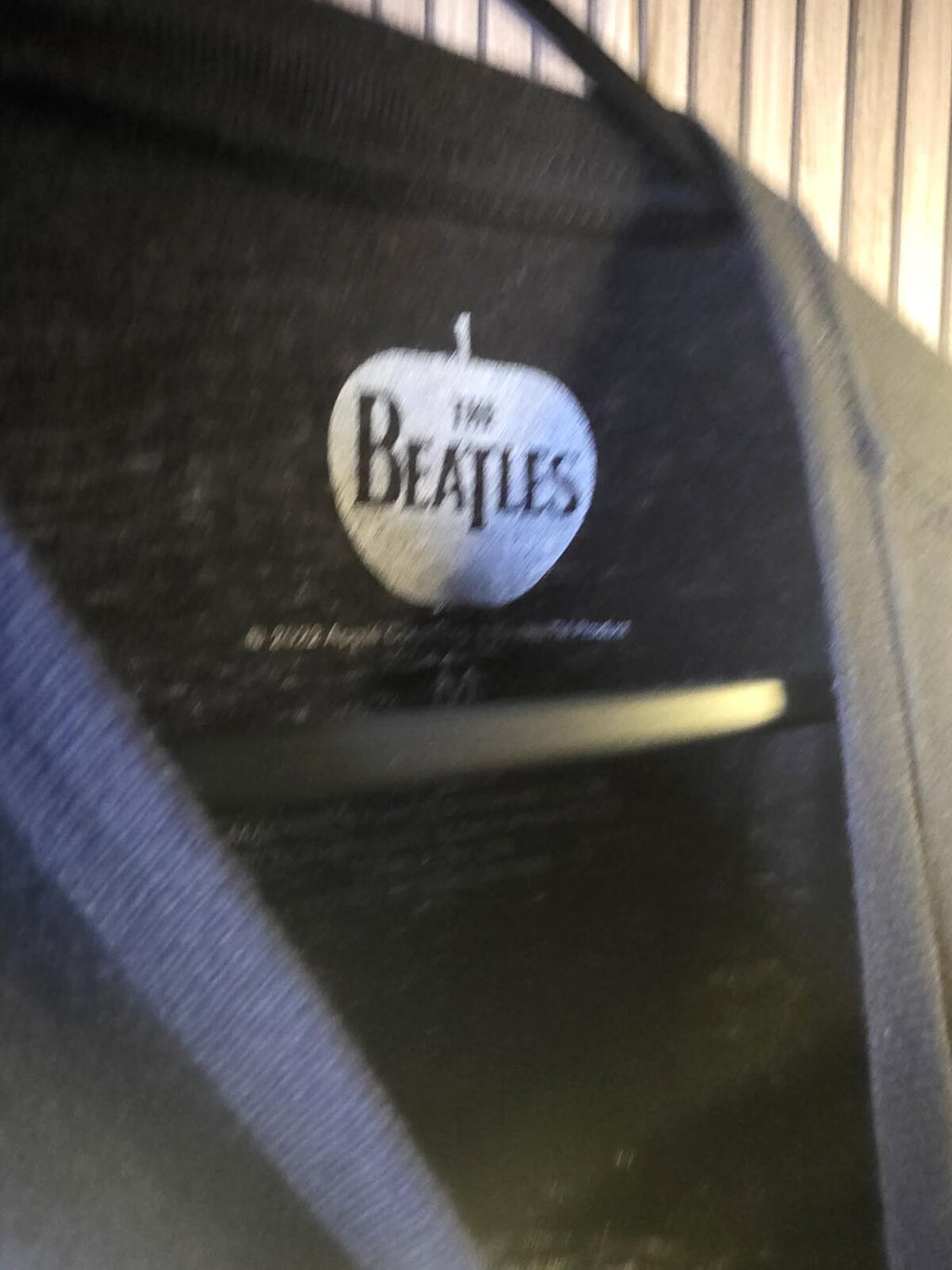 The Beatles Graphic T-Shirt Black Band Print Medium