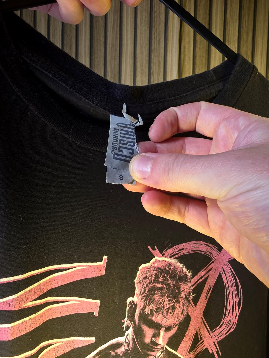 Machine Gun Kelly Graphic T Shirt Pink Print Black Regular S