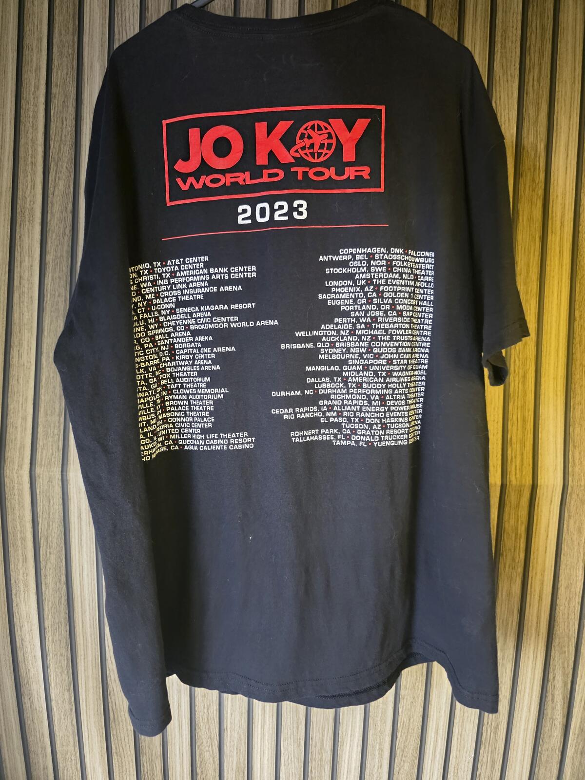 Jo Koy World Tour 2023 Graphic T-Shirt Black Regular XL