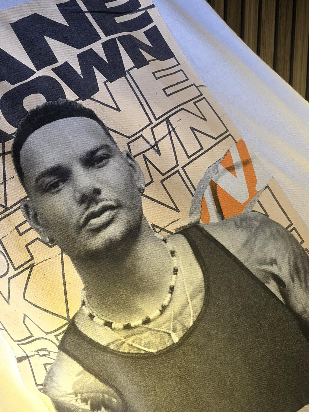 Kane Brown Small Graphic T Shirt White Black Orange Size S