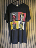 Unknown Artist Pop Art Graphic T-Shirt Crown Portrait Black Regular M