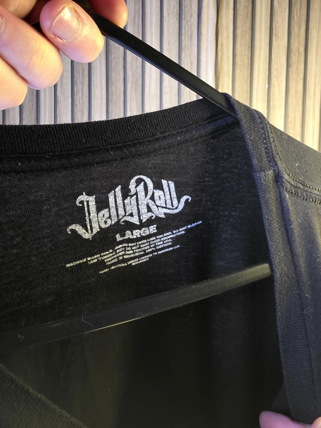 Jelly Roll Graphic Band T Shirt Black Large