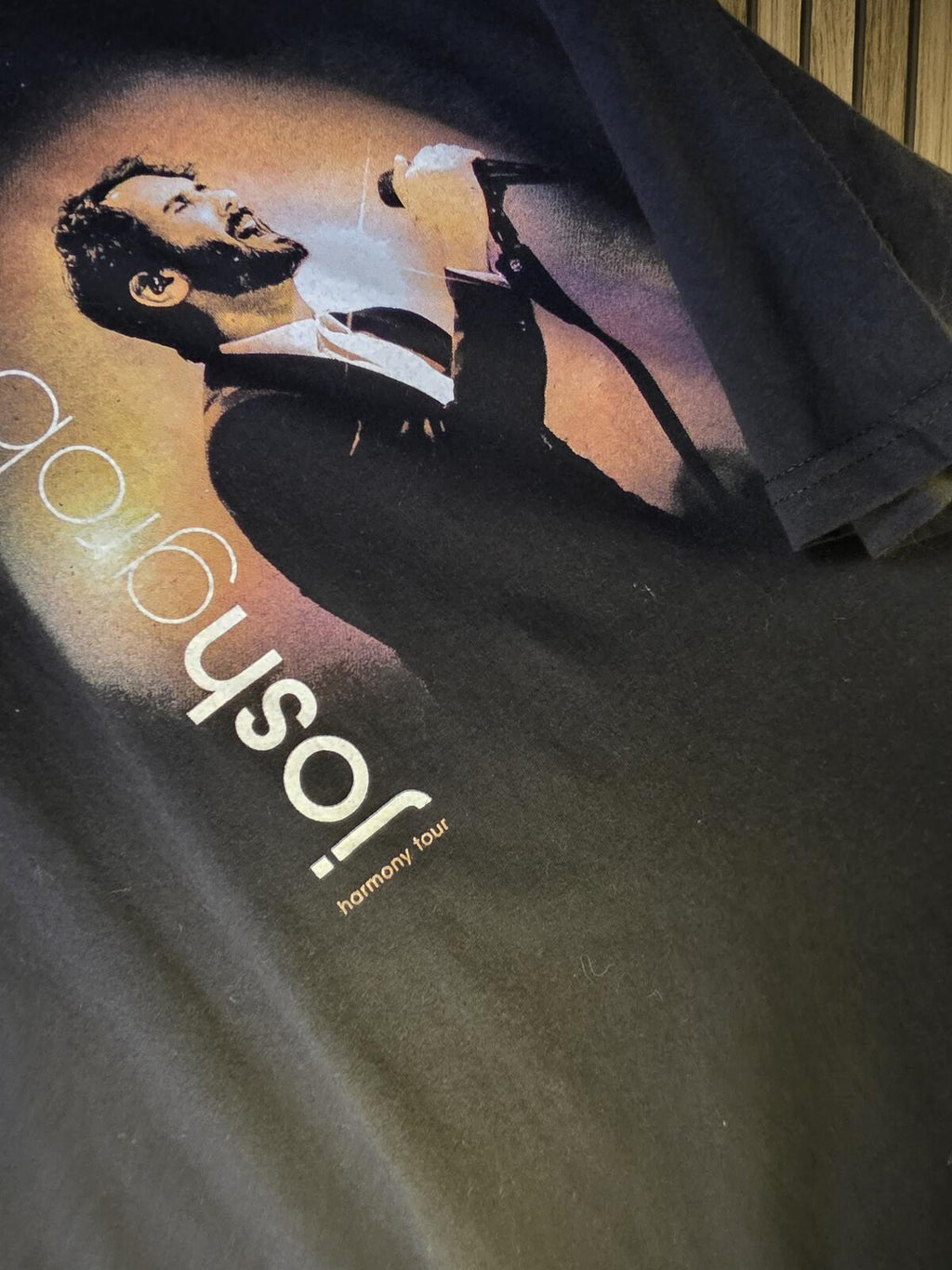Josh Groban Harmony Tour Black Graphic T-Shirt XXL