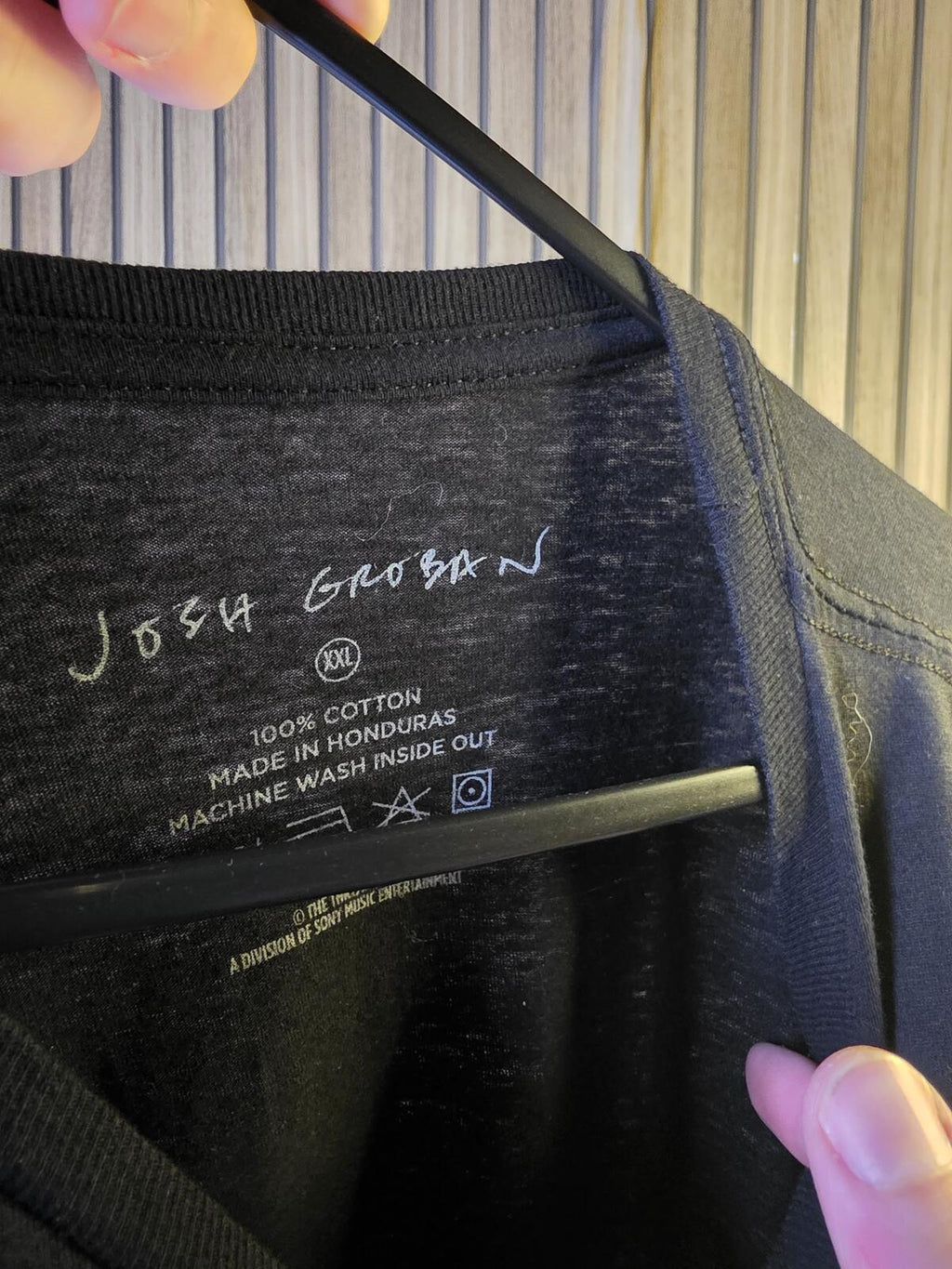 Josh Groban Harmony Tour Black Graphic T-Shirt XXL