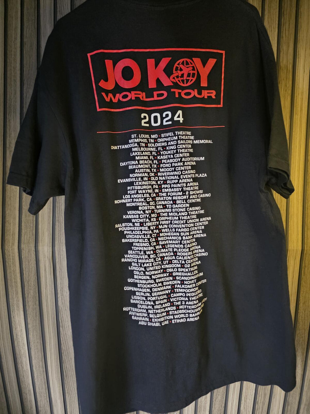 Jo Koy World Tour 2024 Graphic T Shirt Black Men's L