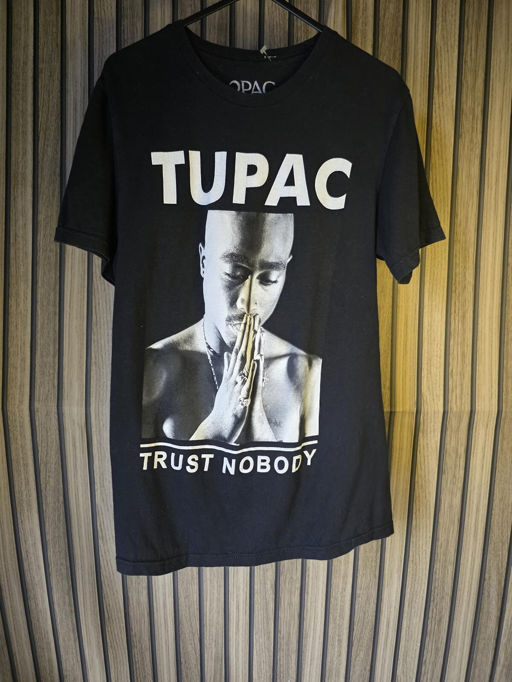Tupac Trust Nobody Graphic T Shirt Black Regular S