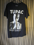 Tupac Trust Nobody Graphic T Shirt Black Regular S