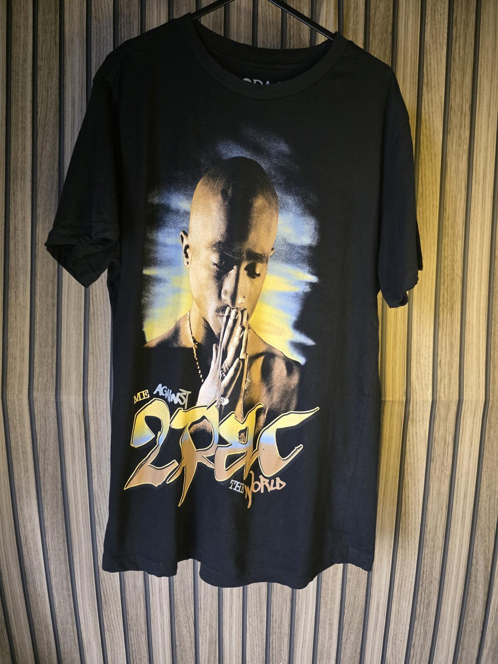 2Pac Me Against the World Graphic T-Shirt Black M