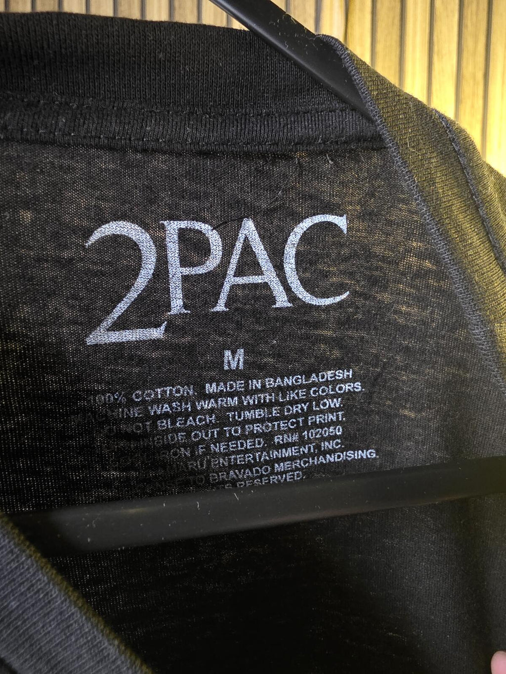2Pac Me Against the World Graphic T-Shirt Black M