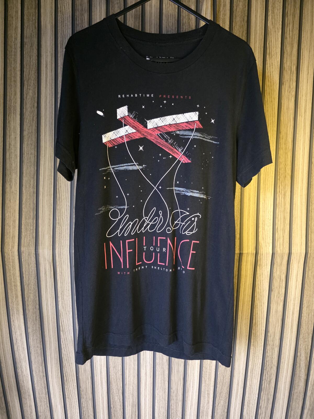 Rehabtime Under the Influence Tour Graphic T Shirt Black Small