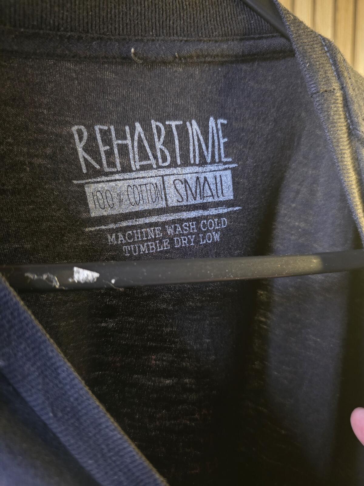 Rehabtime Under the Influence Tour Graphic T Shirt Black Small
