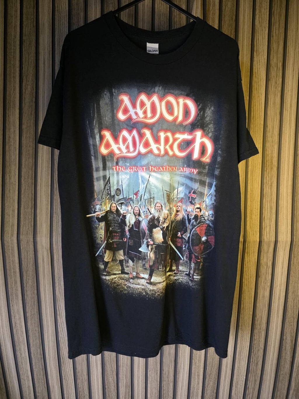 Amon Amarth The Great Heathen Army North America 2022 Tour T Shirt Black M