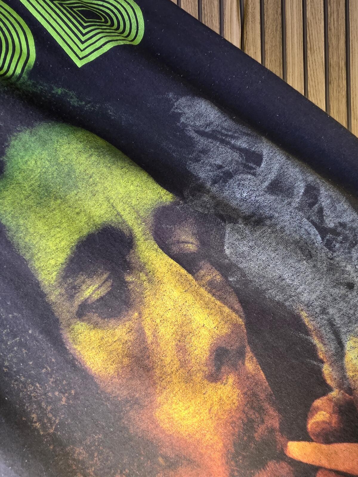 Zion Bob Marley Graphic T Shirt Black Reggae Print Regular S