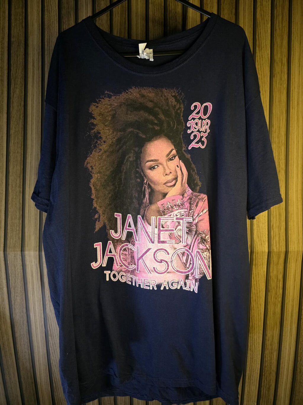 Janet Jackson Together Again Tour 2023 Graphic T Shirt Black Regular L
