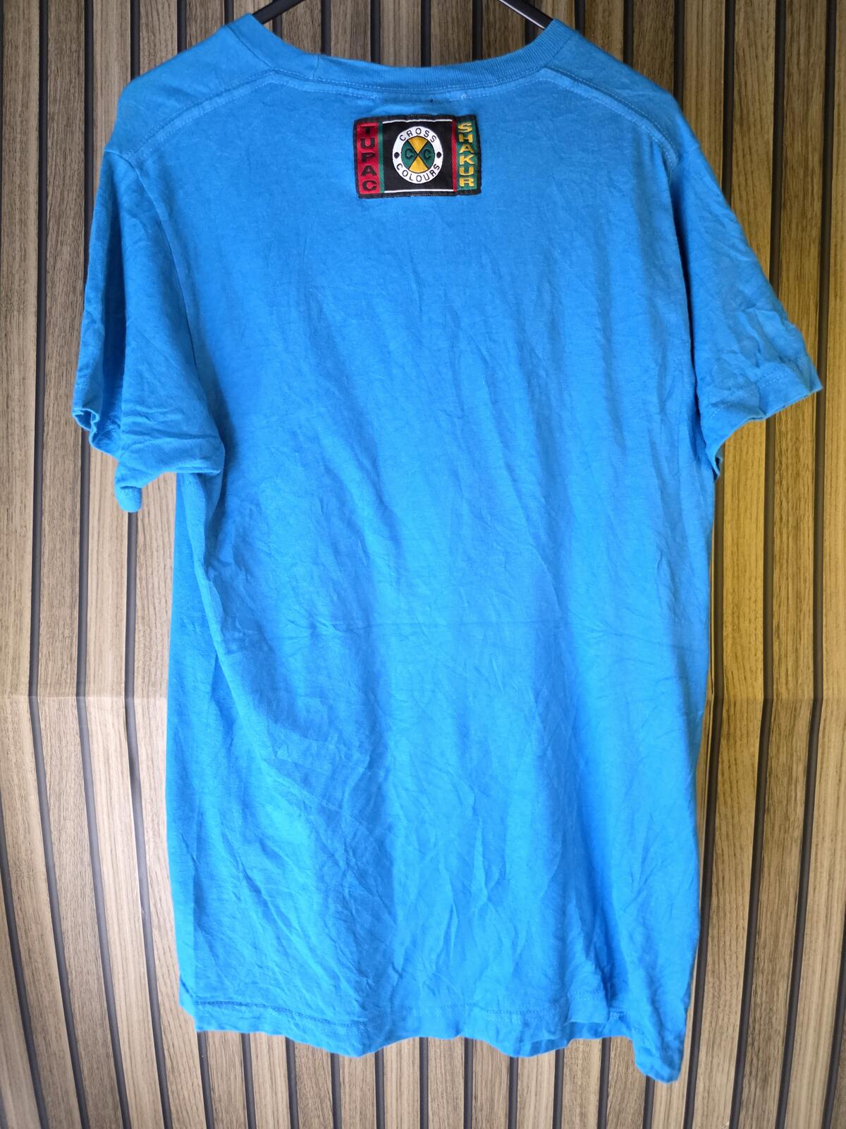 Crooks & Castles Tupac Graphic T Shirt Blue Size S