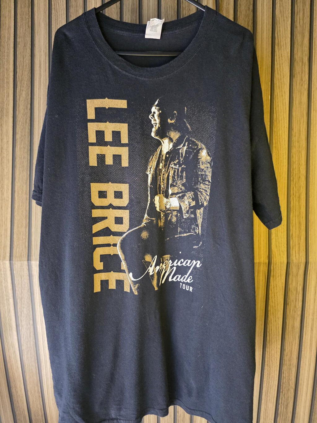 Lee Brice American Made Tour 2012 Graphic T Shirt Black XL